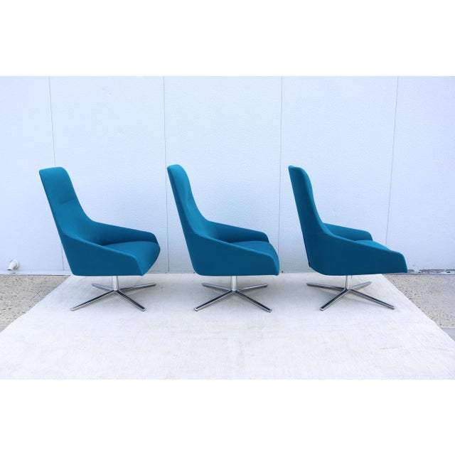 Contemporary Lievore Altherr Molina for Andreu World Alya Swivel Lounge Chair For Sale - Image 12 of 18