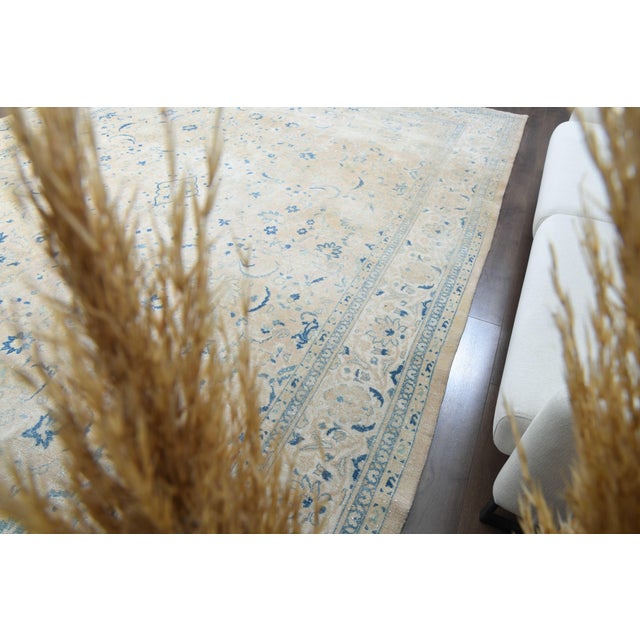 Persian 1970s Vintage Persian Handmade Wool Cotton Area Rug For Sale - Image 3 of 11