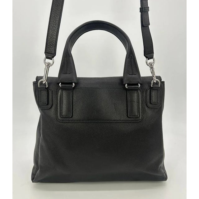 美品◆GIVENCHY PANDORA PURE M レザー トート バッグ 黒 Givenchy Black Leather Pandora Pure Flap Bag | Chairish