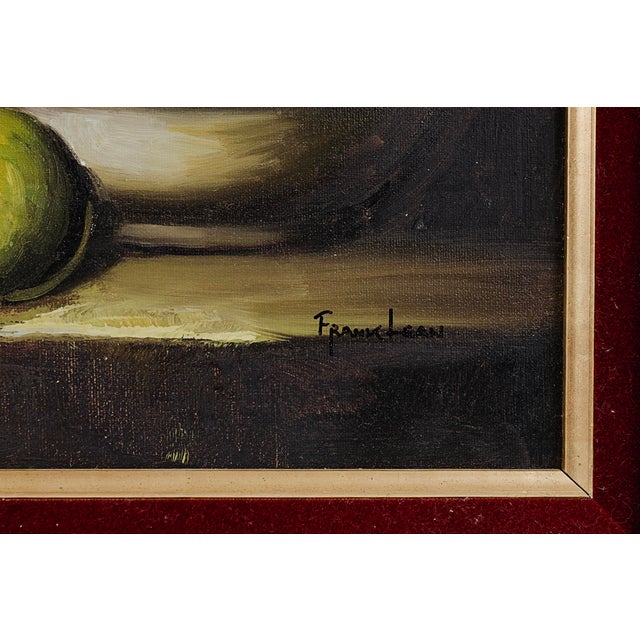 Original Oil Painting by Frank Lean - Tabletop Still Life For Sale - Image 4 of 6