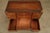 Wood Vintage Campaign Style Inlaid Walnut Dresser Chest, Brass Inlay Carved Wood 10 Drawer Cabinet For Sale - Image 7 of 18