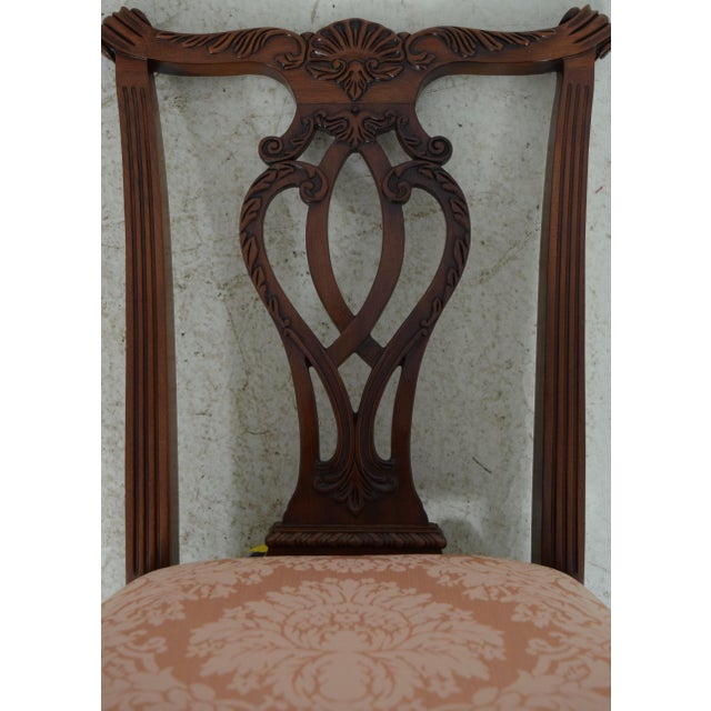 Set of 8 Councill Ball & Claw Chippendale Mahogany Dining Chairs For Sale - Image 9 of 12