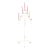 Tall Vintage White Metal Standing Candelabra For Sale