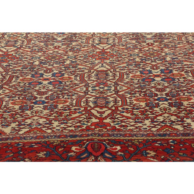 Late 19th Century Late 19th Century Persian Farahan Rug, 08'08 X 11'04 For Sale - Image 5 of 9
