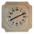 1970s Vintage German Wall Clock in Cream-Colored Ceramics with Black Hands and Digits with Orange Point from Kienzle, 1970s For Sale - Image 5 of 5