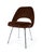 Late 20th Century Saarinen Executive Armless Chair in Espresso Velvet For Sale - Image 5 of 5
