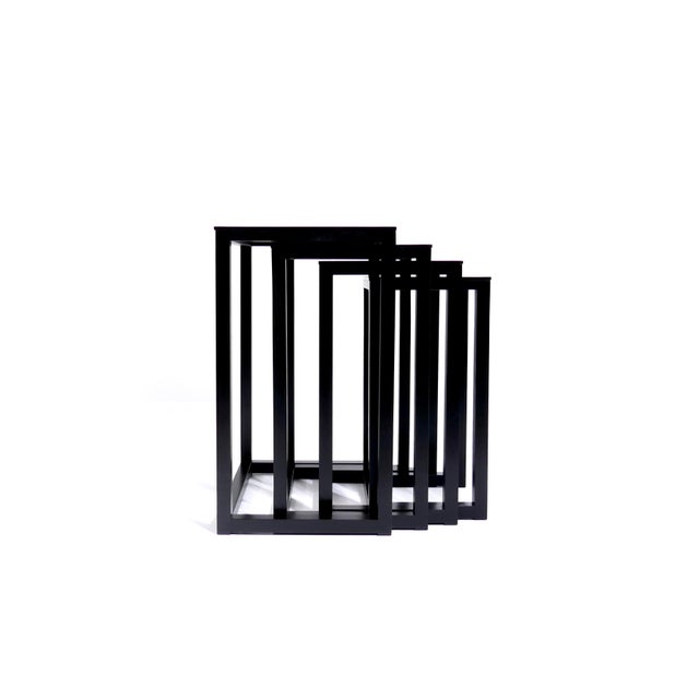 Vintage Nesting Table Set by Josef Hoffmann from Wittmann, 1970s, Set of 4 For Sale - Image 11 of 18