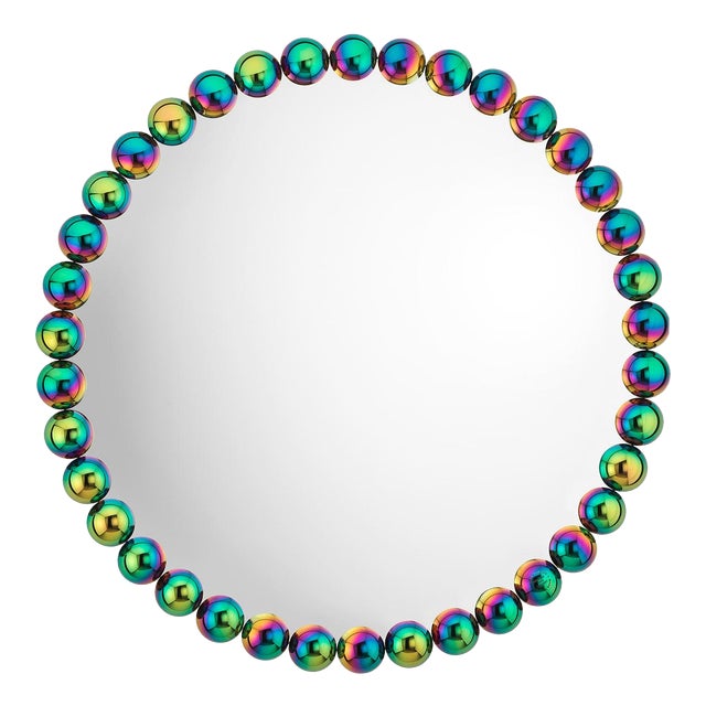 Gioiello Small Round Wall Mirror by Nika Zupanc For Sale