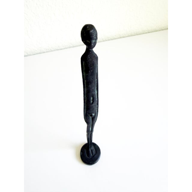 Traditional Small Giacometti Style Etruscan Sculpture For Sale - Image 3 of 8