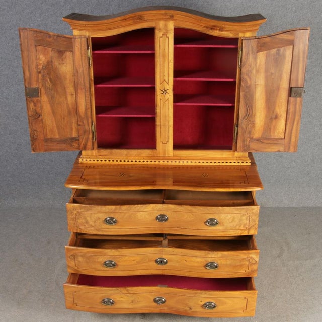 Antique Baroque Cabinet in Walnut, 1790 For Sale - Image 6 of 18
