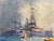 Impressionist Reynolds Beal, Impressionist Oil Painting, Uss Utah Rockport Mass, American 1928 For Sale - Image 3 of 12