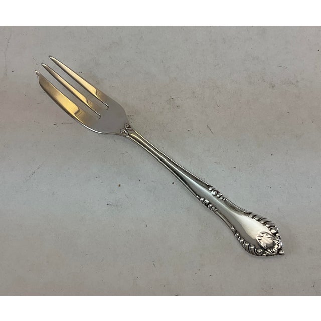 1980s Silver Plated 12 Pastry Forks with Cases, Chesterfield. For Sale - Image 10 of 17