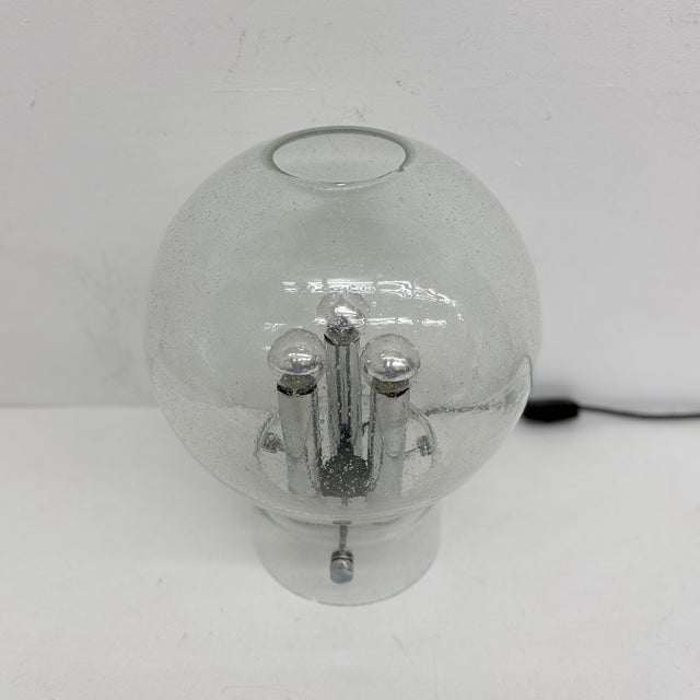 1970s Glass Table Lamp from Limburg Glashütte, 1970s For Sale - Image 5 of 18