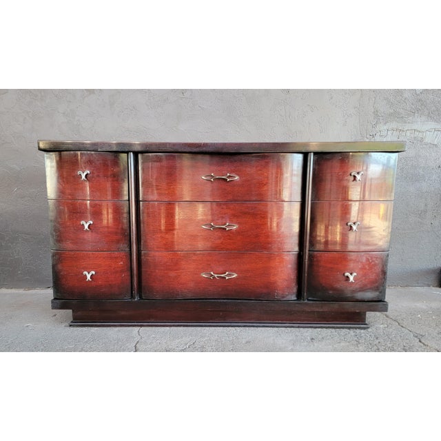 Mid-Century Modern Mahogany Low Dresser For Sale - Image 12 of 18