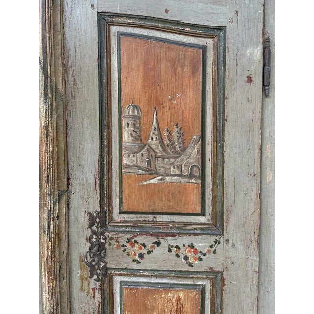 Painted 2-Door Wardrobe, 1804 For Sale - Image 11 of 18