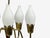 Gemstone Fog & Mørup, Tulip Chandelier, Opal Glass, Brass, Teak, Denmark, 1960s For Sale - Image 7 of 10