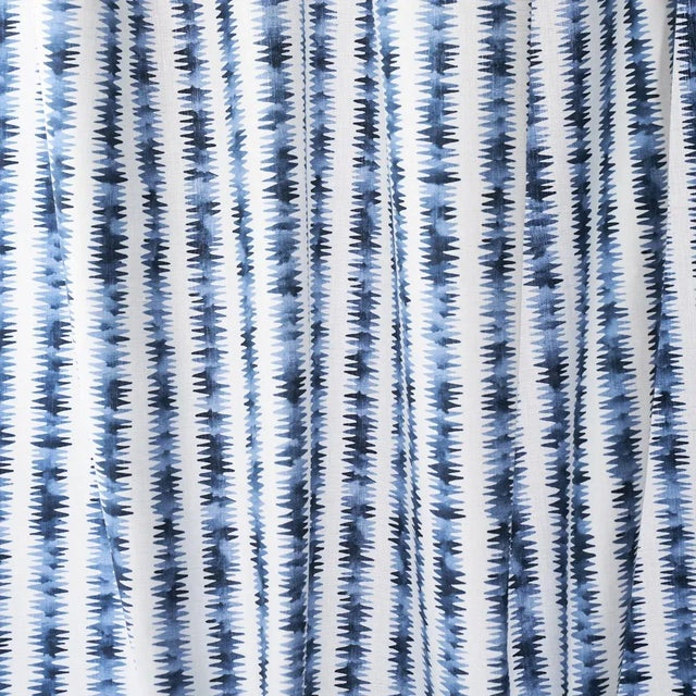 Happy Menocal Schumacher x Happy Menocal Cardiogram Fabric In Blue For Sale - Image 4 of 4