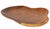 Sculptural Organic Mid Century Modern serving tray constructed of hand carved wood with a cane wrapped handle. This...