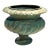 Vintage Verde Green Brass Urn For Sale