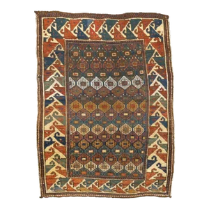 Late 18th Century Antique Kazak Rug 3'1'' x 4'3''