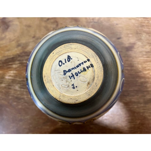 Damascus Amphora Vase from Plateelbakkerij Zuid-Netherlands, 1910s For Sale - Image 6 of 7