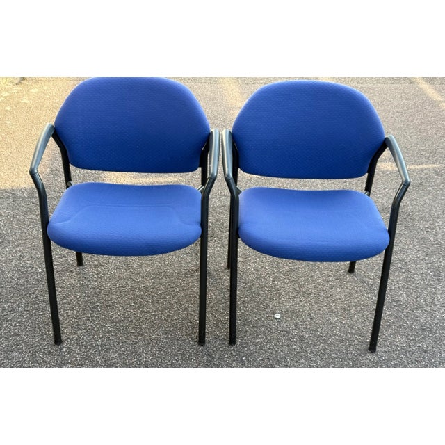 1970s Blue Desk Chairs from Ahrend De Cirkel, 1970s, Set of 2 For Sale - Image 5 of 12