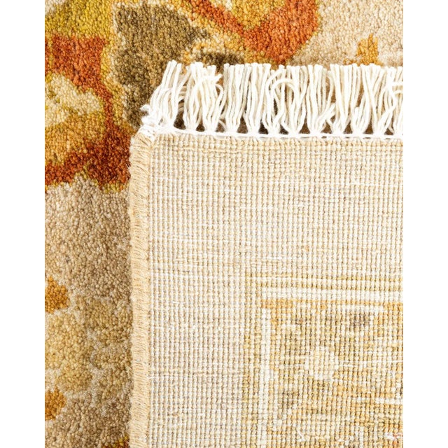 2000 - 2009 Mogul, One-of-a-Kind Hand-Knotted Area Rug in Ivory, 9' 2" x 11' 10" For Sale - Image 5 of 8