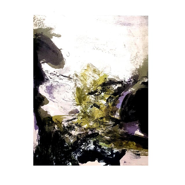 Early 21st Century Zao Wou-ki - Original Lithograph - Abstract Composition 1971 For Sale - Image 5 of 6