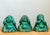 Vintage Ceramic Buddha Figurines - Set of 3 For Sale - Image 13 of 15