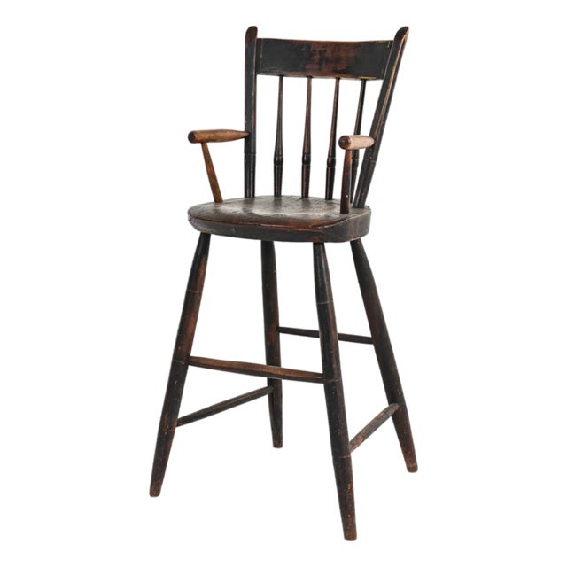 Antique Thumb-Back Windsor Child's High Chair For Sale