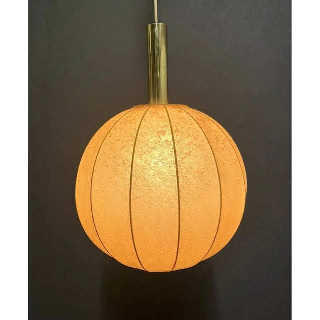 Cocoon Suspension Light, 1970s, in Good conditions. Designed 1960 to 1969 European Plug (up to 250V).The wiring of this...