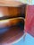 Vintage Louis XV Style Marquetry Bombe Cabinet With Marble Top For Sale - Image 10 of 11