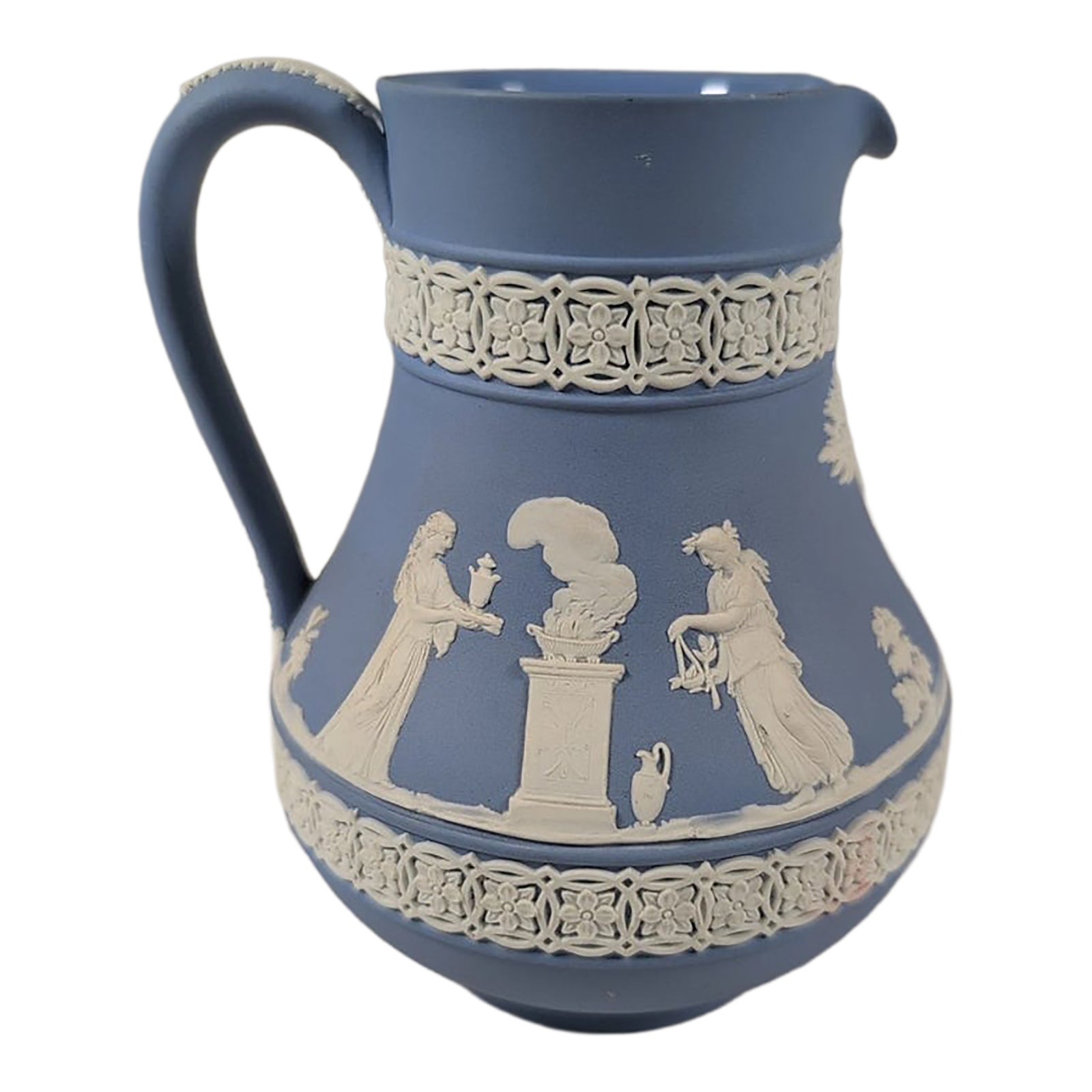 Vintage MCM Wedgwood Jasperware Light Blue & Cream 6