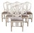 Set of Six Swedish Gustavian-Style Painted Dining Chairs, 20th Century For Sale
