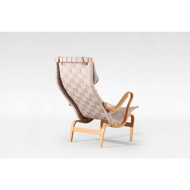 Set of Vintage Pernilla Lounge Chair and Ottoman by Bruno Mathsson for Dux, 1969 For Sale - Image 5 of 8
