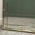 Contemporary Vintage Brass Arched Cathedral Bevelled Glass Wall Mirror, 1970s For Sale - Image 3 of 9