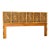 Vintage Boho Coastal King-Size Sunburst Rattan Headboard For Sale