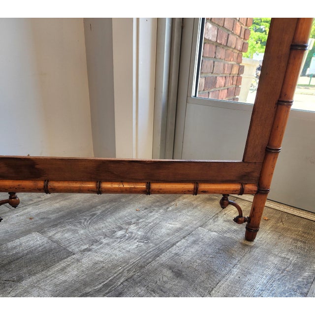 Antique 19th Century French Aesthetic Movement Faux Bamboo Room Divider/ Screen Frame For Sale - Image 12 of 18