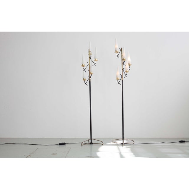 1950s Floor Lamps, Italy, 1950s, Set of 2 For Sale - Image 5 of 18