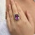 14K Yellow Gold Natural Amethyst｜Purple｜Oval｜Eye Clean Amethyst CTW: 10.00 Natural Turquoise｜Round｜Eye Clean Turquoise...