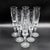 An elegant set of six vintage Ceska Regency crystal champagne flutes, made in the Czech Republic circa 1990–1992. The...