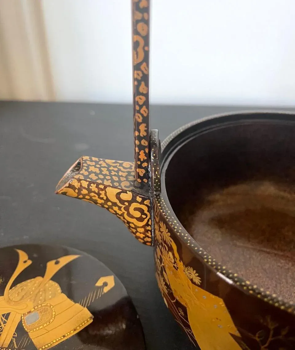 Japanese Lacquer Maki-e Sake Ewer Meiji Period | Chairish