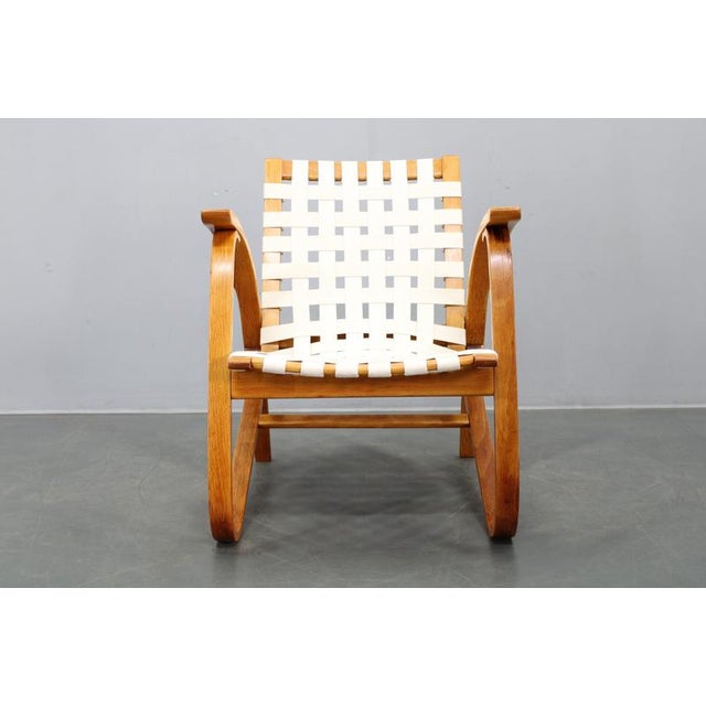 Brown Mid-Century Modern Bentwood Chair by Jan Vaněk, Czechoslovakia, 1960s For Sale - Image 8 of 17