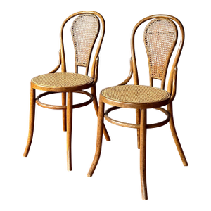 Thonet Style Bentwood Cafe Chairs, Set of 2