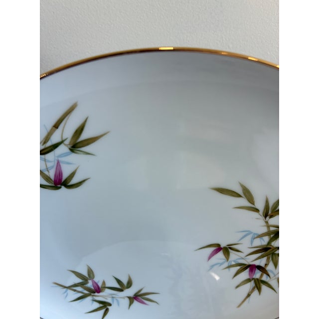 White Mid 20th Century Sango Bali Bamboo & Orchid Dinner Plates – Set of 6 For Sale - Image 8 of 11