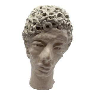Vintage Handmade Sculpture of a Man For Sale