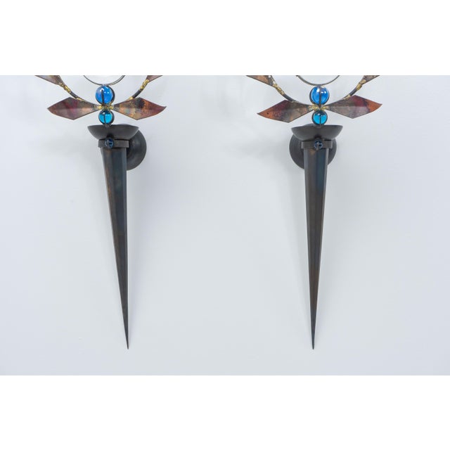 Gray Vintage Olympia Wall Sconces by Mark Brazier-Jones, 1990s, Set of 2 For Sale - Image 8 of 13