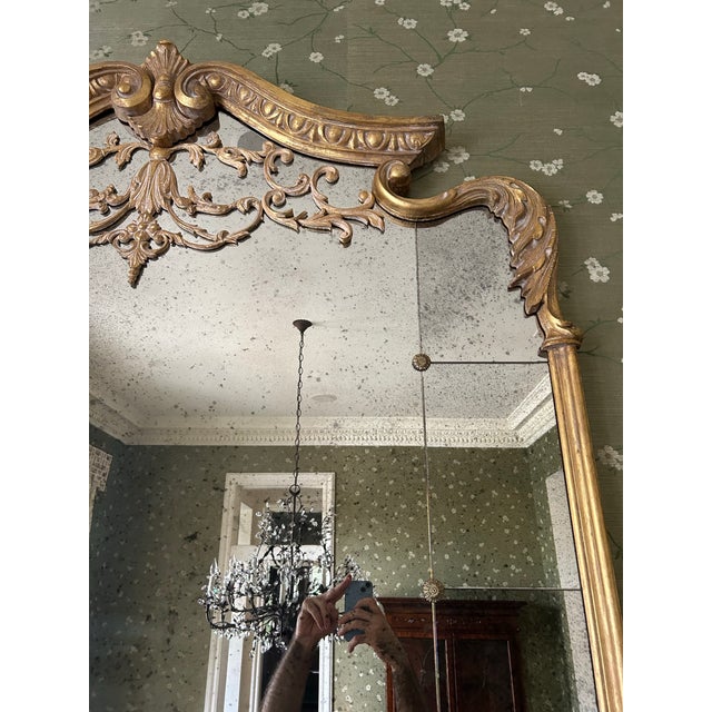 Labarge Late 20th Century Labarge Louis XV Style Gilt Mirror For Sale - Image 4 of 5