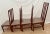 Four Stickley Arts and Crafts Side Chairs Slat Back Leather Seats Solid Cherry For Sale In Palm Springs - Image 6 of 14