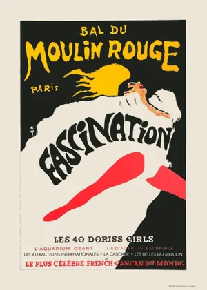2009 "Fascination" René Gruau Moulin Rouge Lithograph Poster